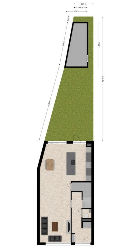 Trompstraat 27 Floorplan Blur 3