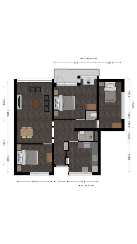 Professor Cobbenhagenlaan 26 Floorplan Blur 0