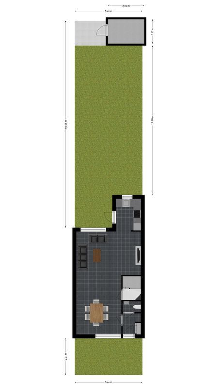 Roodeschoolstraat 105 Floorplan Blur 2