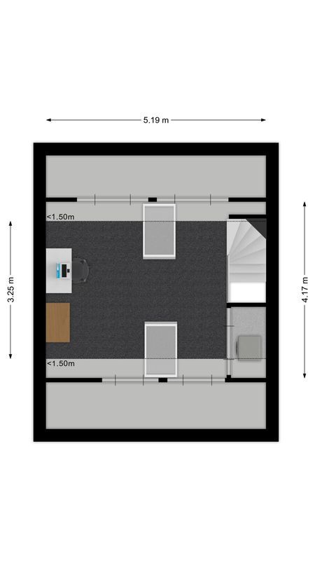 Roodeschoolstraat 105 Floorplan Blur 3