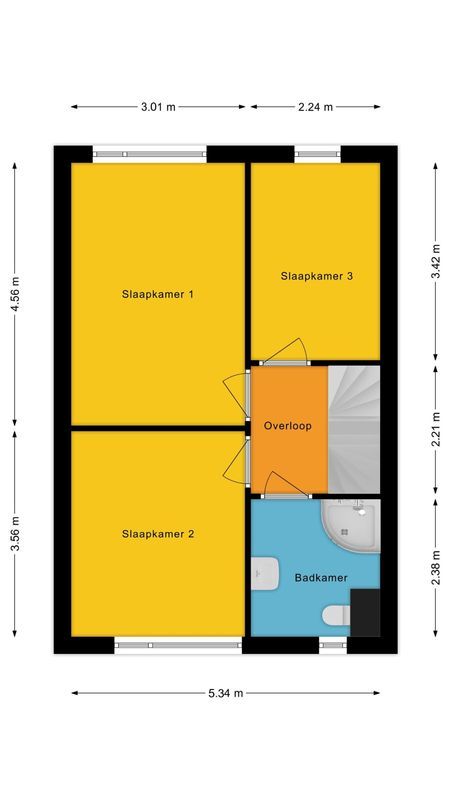 Churchillstraat 38 Floorplan Blur 1