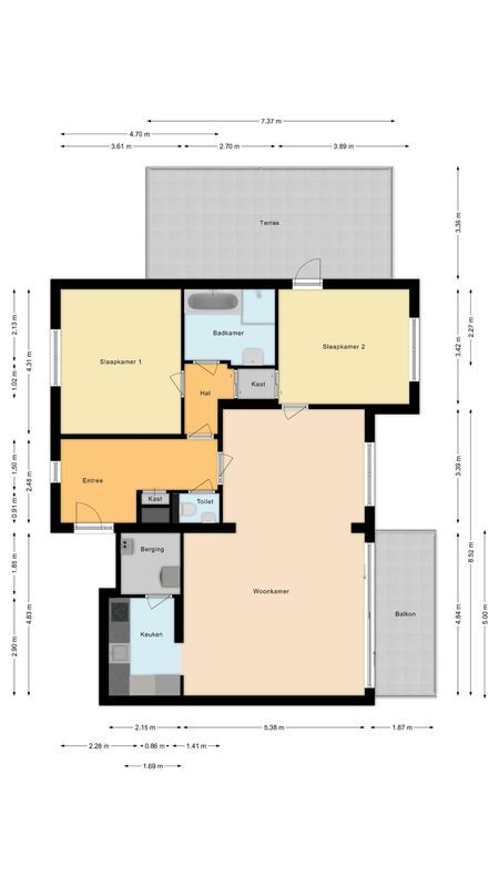 Tuinstraat 9 - K Floorplan Blur 0