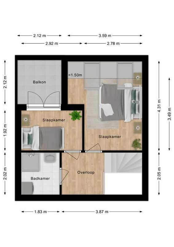 Wilhelminastraat 10 - j Floorplan Blur 1