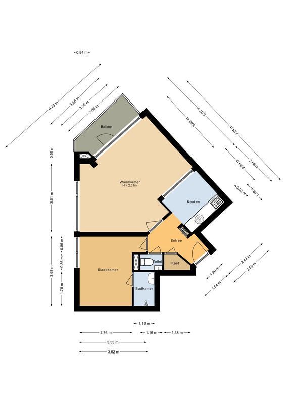 Adriaan van Bergenstraat 100 Floorplan Blur 0