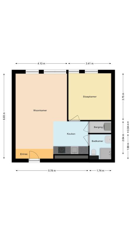 Mr. van Coothstraat 55 - 17 Floorplan Blur 0