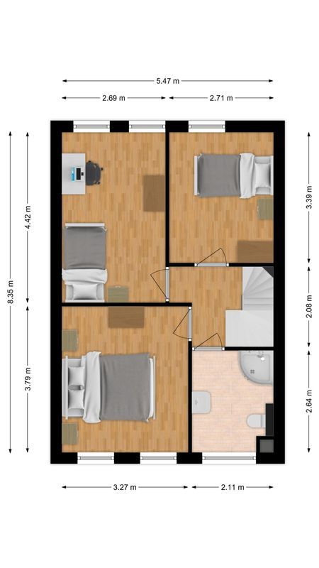 Buurmalsenlaan 23 Floorplan Blur 1