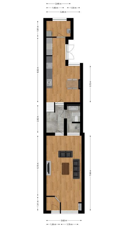 Nieuwstraat 156 Floorplan Blur 0