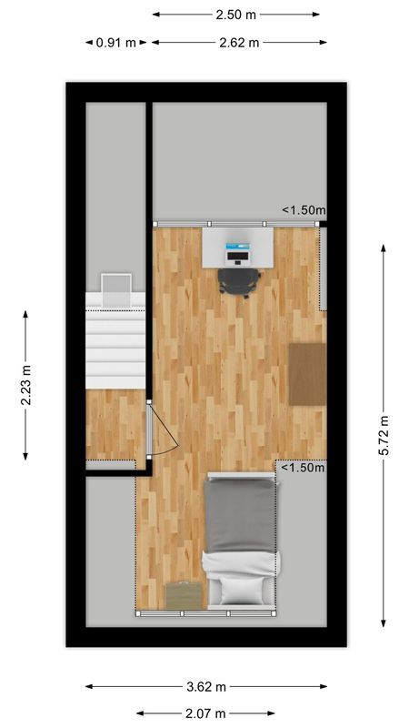 Nieuwstraat 156 Floorplan Blur 2