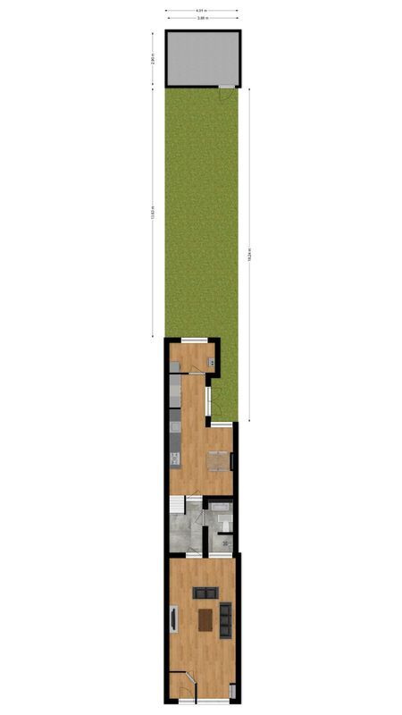 Nieuwstraat 156 Floorplan Blur 3