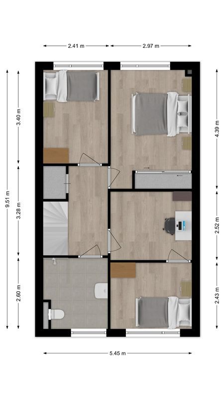 Paganinistraat 14 Floorplan Blur 1