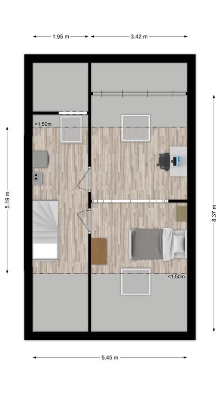 Paganinistraat 14 Floorplan Blur 2