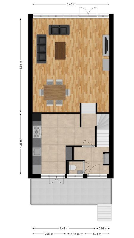 Mr. J.H. de Pontplein 27 Floorplan Blur 0