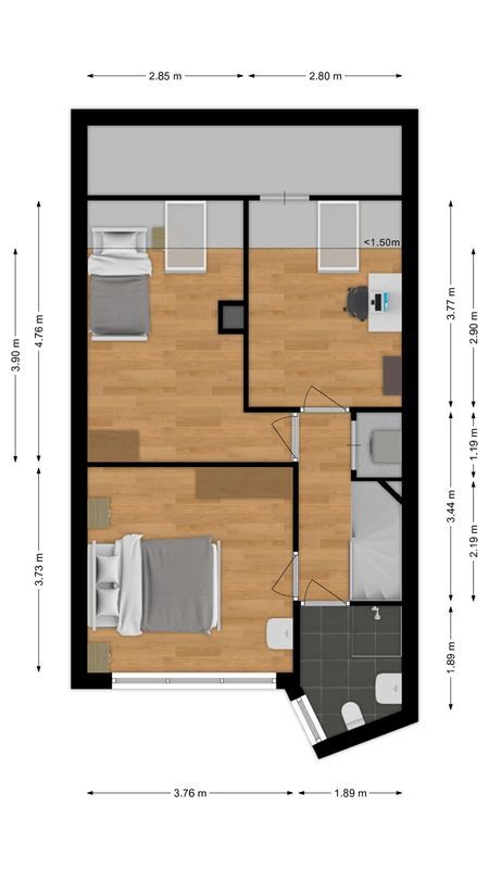 Hoevelakenstraat 24 Floorplan Blur 1