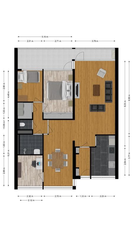Mozartlaan 669 Floorplan Blur 0