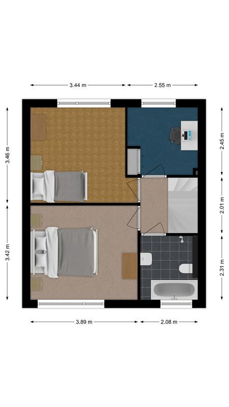 Mahlerstraat 25 Floorplan Blur 1
