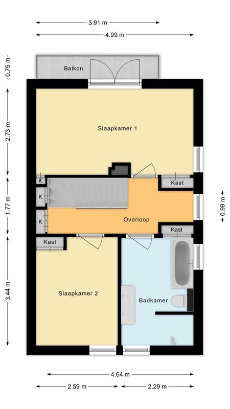 Oranjestraat 39 Floorplan Blur 1