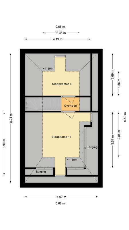 Oranjestraat 39 Floorplan Blur 3