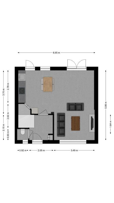 Burgemeester Philipsenstraat 16 Floorplan Blur 2
