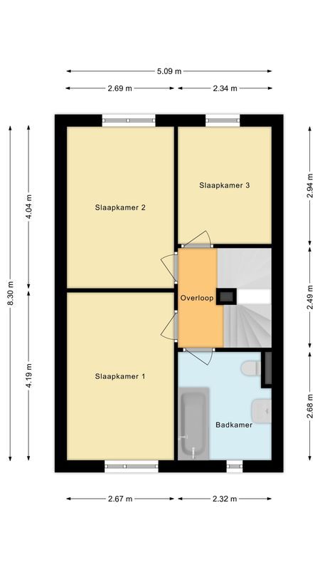 Belle van Zuylenstraat 37 Floorplan Blur 1