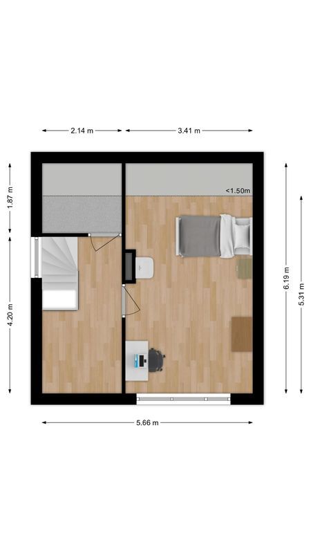 Regenwulp 13 Floorplan Blur 3