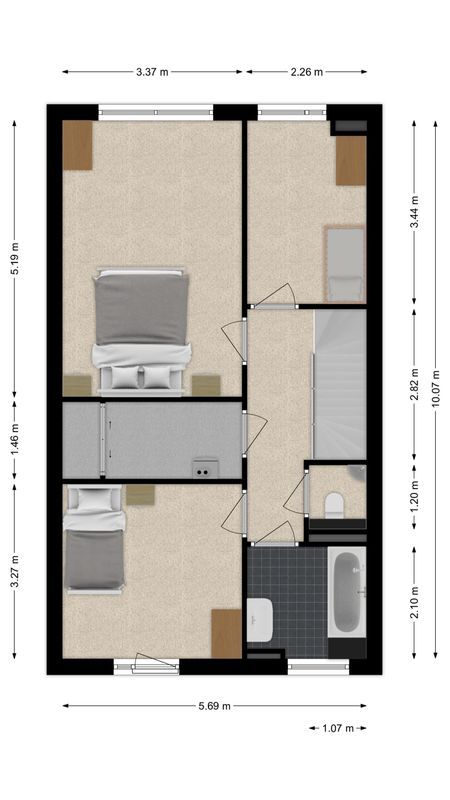 Reinier Claeszenstraat 22 Floorplan Blur 2