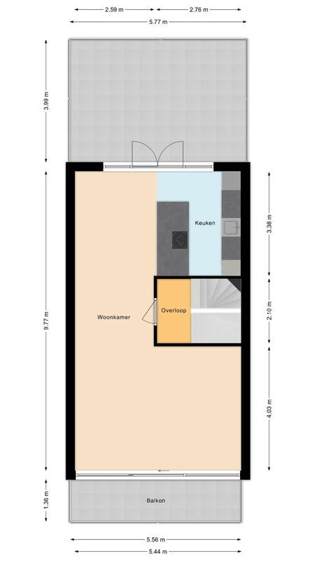 Witte de Withstraat 21 Floorplan Blur 1