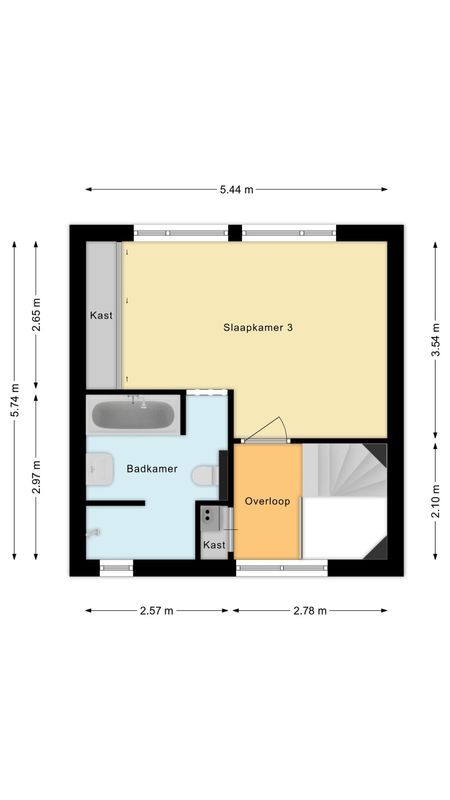 Witte de Withstraat 21 Floorplan Blur 2