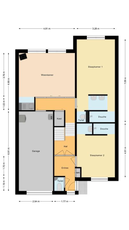 Marga Klompélaan 33 Floorplan Blur 0