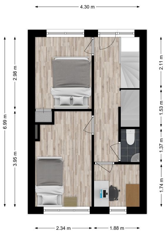 Bisschop Masiusstraat 47 Floorplan Blur 1