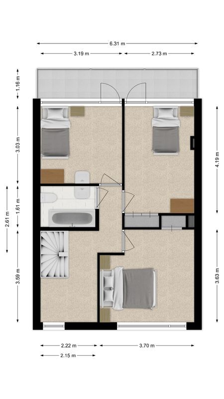 Dussekstraat 68 Floorplan Blur 1