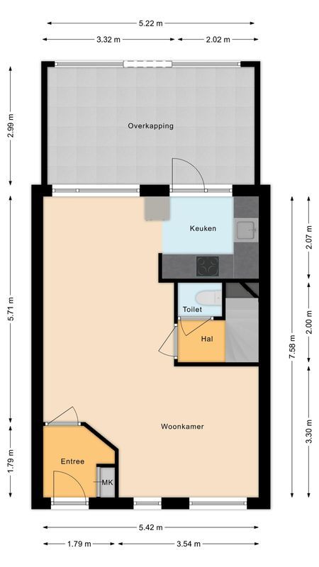 Leeuwenstraat 145 Floorplan Blur 0