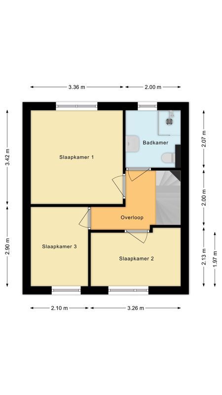 Leeuwenstraat 145 Floorplan Blur 1