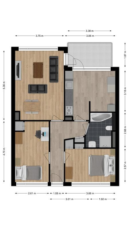 Daniël Josephus Jittastraat 139 Floorplan Blur 0