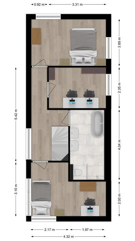 Mingersbergstraat 9 Floorplan Blur 1