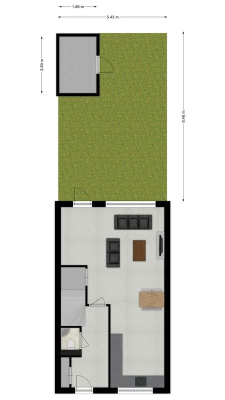 Olifantoortje 26 Floorplan Blur 2