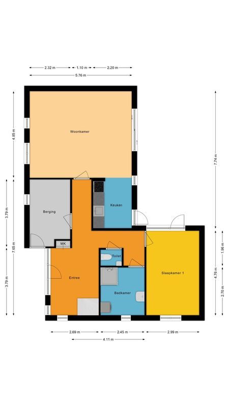 Simon Vestdijkstraat 57 Floorplan Blur 0