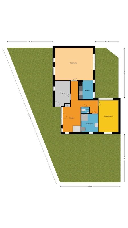 Simon Vestdijkstraat 57 Floorplan Blur 2