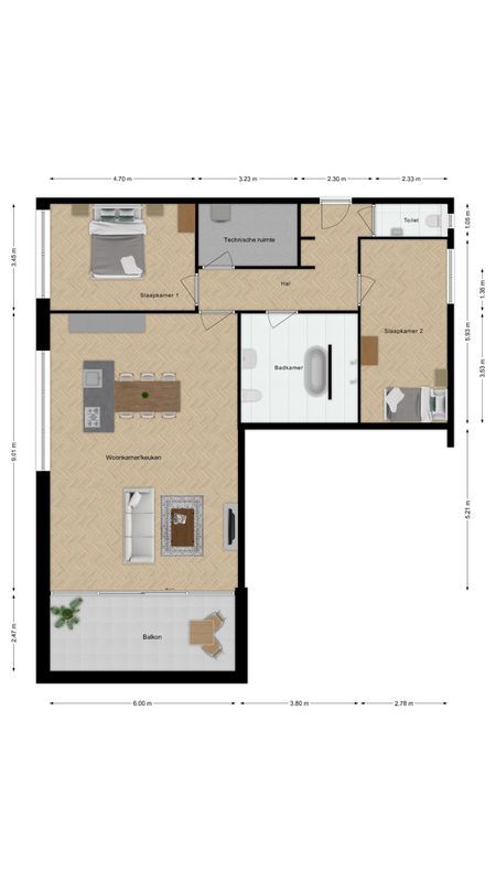 Bouwnummer (Bouwnr. 2) Floorplan Blur 0
