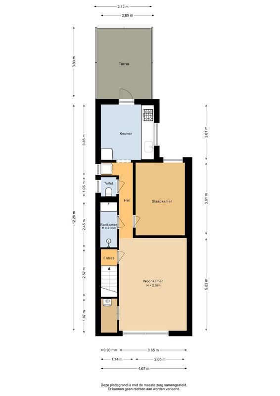 Gaffelstraat 36 - A Floorplan Blur 0