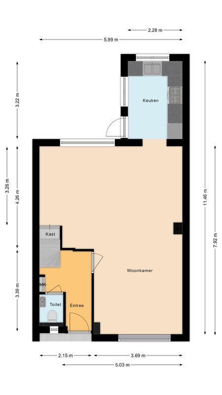 Vlasstraat 29 Floorplan Blur 0