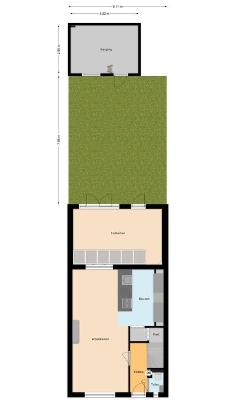 Kloosterstraat 8 Floorplan Blur 2