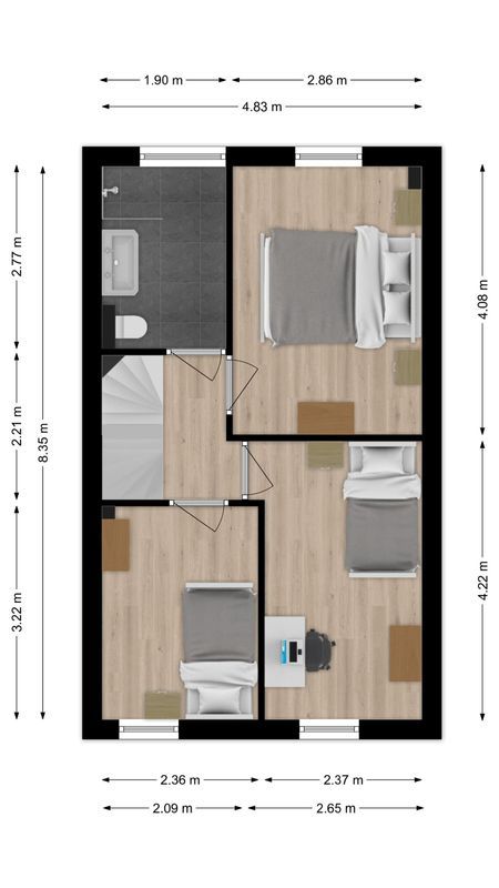 Deinumstraat 16 Floorplan Blur 1