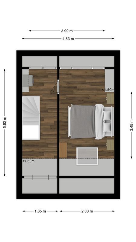 Deinumstraat 16 Floorplan Blur 2