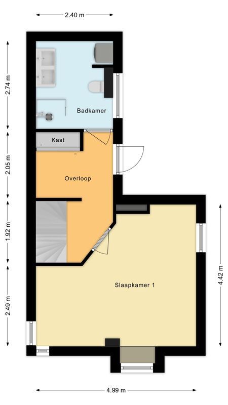 Korte Wagenstraat 2 Floorplan Blur 2