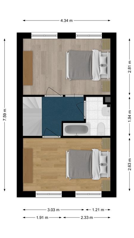 Molenstraat 31 Floorplan Blur 1