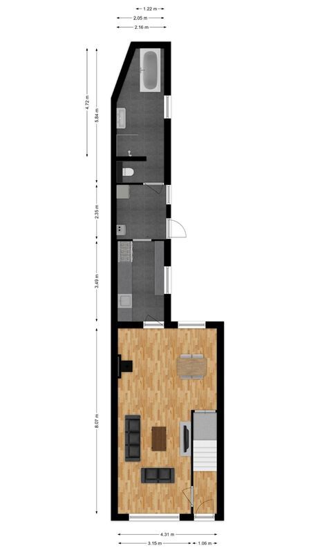 Hoefstraat 103 Floorplan Blur 1
