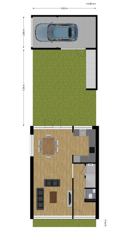 Amarantstraat 2 Floorplan Blur 2