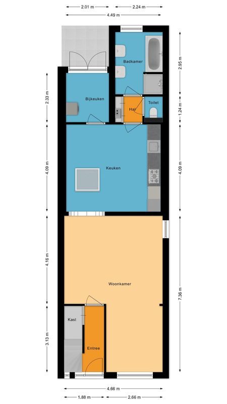 Torenstraat 45 Floorplan Blur 0