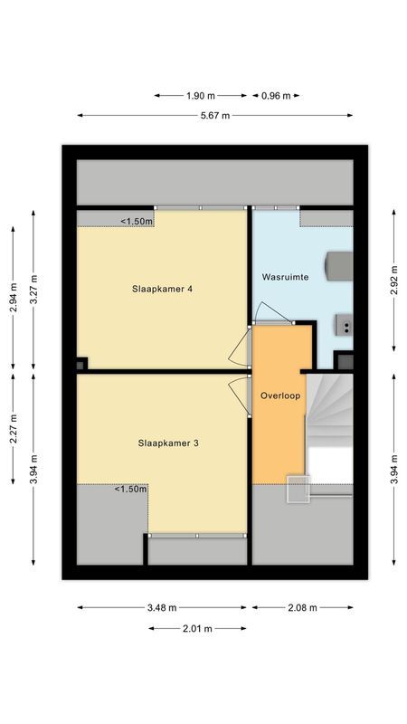 Kloosterstraat 8 Floorplan Blur 3
