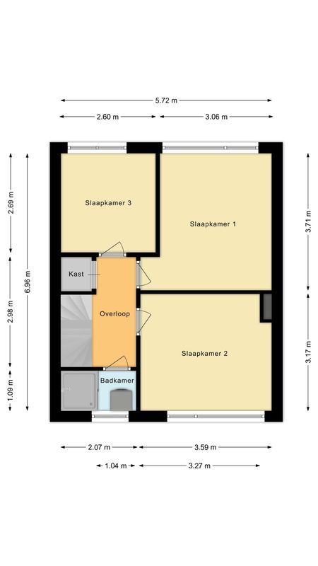 Baroniestraat 23 Floorplan Blur 1